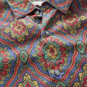 Men's Perry Ellis Paisley Shirt